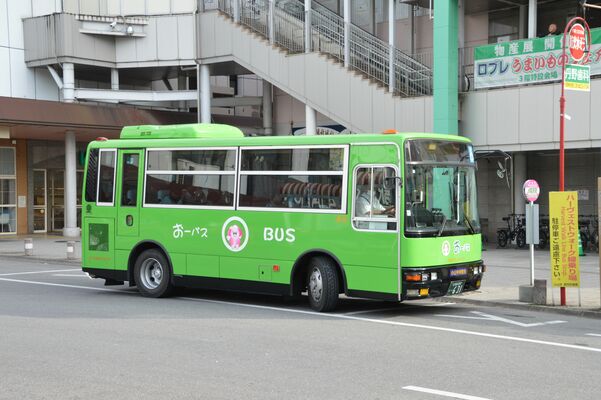 10月にダイヤ改正する市営路線バス「おーバス」