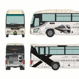 スペーシアＸラッピングバスの模型発売　壬生のトミーテック