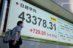 東証、４万３０００円回復