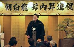 新入幕の朝白龍 「三役に上がる」