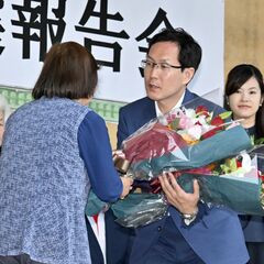 【詳報】下野市長選、現職坂村氏が無投票再選　２期目へ決意「約束は最後までやり遂げる」