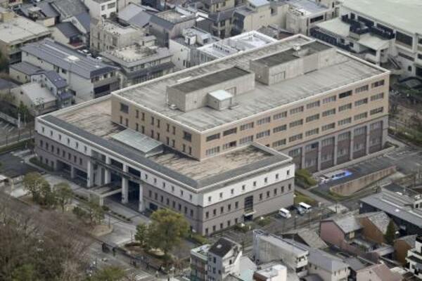 　京都地裁（共同通信社ヘリから）