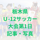 栃木県U-12サッカー選手権きょう31日開幕　全試合結果を掲載　プレー写真も公開
