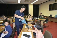 南極の体験談に小学生興味津々