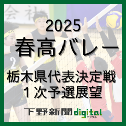 春高バレー栃木県代表決定戦　20日開幕の１次予選展望　女子・真女ブロックは私立３校有力、男子・足大付ブロック実力拮抗