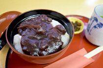 【ミヤコレ】甘党の店　三芳のぜんざい