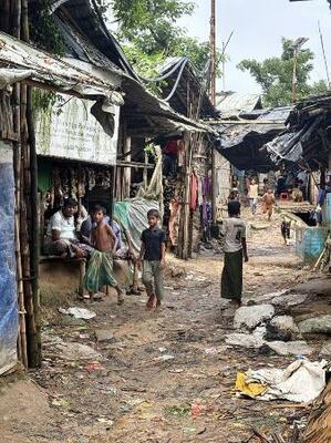 ロヒンギャ難民キャンプ=8月、バングラデシュ・コックスバザール