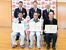 西消防署から表彰された（前列左から）斎藤さん、石川さん、沼尾さん