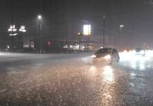 宇都宮で床下浸水１軒、12日の大雨被害　車両浸水も