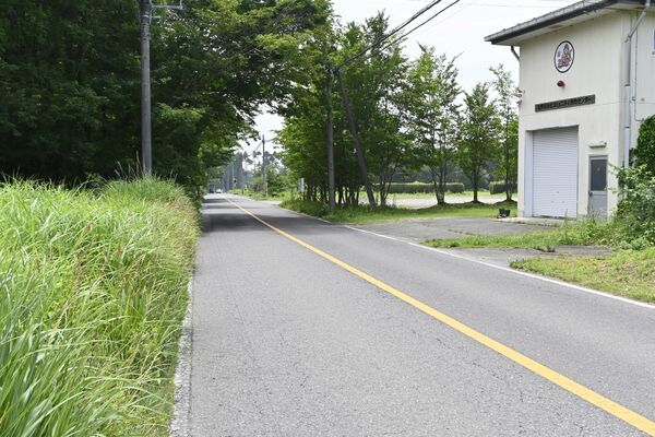 クマが目撃された現場付近＝５日午前、那須塩原市東原