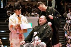 元関脇宝富士が引退相撲