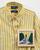 　久村卓「ＰＬＵＳ＿Ｒａｌｐｈ　Ｌａｕｒｅｎ＿ｙｅｌｌｏｗ　ｓｔｒｉｐｅｄ　ｓｈｉｒｔ」（２０２５年　シャツに刺繍、アプリケ　作家蔵）（提供写真）
