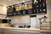嶋田屋酒店宮みらい店で24日にオープンする県産日本酒などの試飲施設＝21日午後、宇都宮市