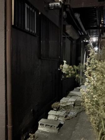 　男が住んでいたアパート