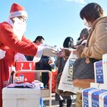 ミルクでホワイトクリスマス 　那須のアウトレットで牛乳無料配布　那須塩…