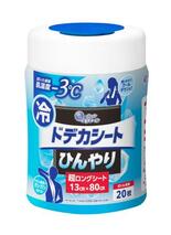 汗拭きシート、冷涼感と大判ですっきり