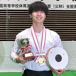 作新学院の阿久津さん　全国高校選抜弓道・男子個人で県勢初Ｖ