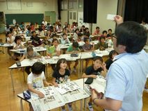 見出しなど学ぶ／宇都宮市富屋小