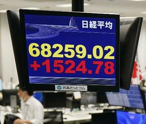 東証、初の6万8千円