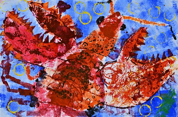 大賞は高橋さん（那須塩原市埼玉小）の版画 下野教育美術展・小中学校