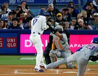 大谷、４７試合連続で出塁