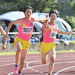 男子400mリレー、大田原が逆転で制す　陸上全日本中学通信県大会　女子…