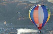 茂木の空に熱気球