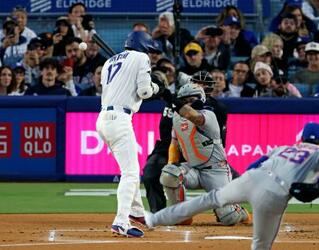 大谷、死球で４７戦連続出塁