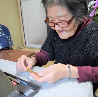 復員した兄がくれた筆入れ　思い出とともに今も大切に