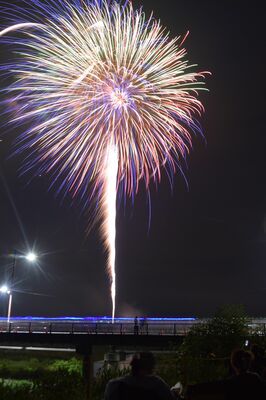 昨年の佐久山納涼花火大会