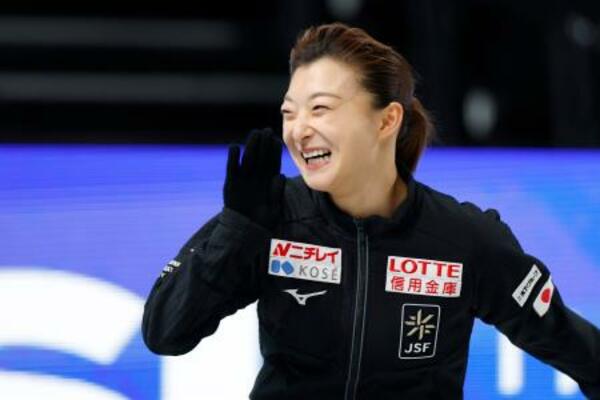 公式練習に臨む坂本花織=IGアリーナ