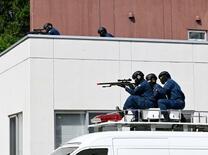 模擬銃とドローンでクマ駆除訓練