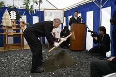 別館建設の安全を祈願　