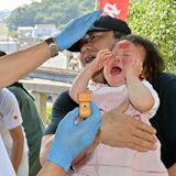 額に朱印、無病息災願う　４年ぶり足利「ペタンコ祭り」