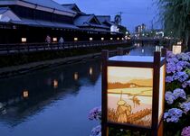蔵の街で「うずま川行灯まつり」 栃木