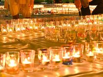 キャンドルで被災地追悼　宇都宮