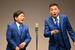「爆笑問題」の田中裕二(左)と太田光=東京都内