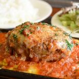 【ミヤコレ】見た目から食べ応え　ハンバーグセット（ヴィーノ・ロッソ）