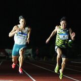 佐野で陸上記録会「トワイライトゲームズ」　男子100mに国内トップ選手集結　日本記録保持者の山縣が優勝