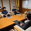 宇都宮ブレックス・田臥主将らが市町表敬　25～26年シーズンの活動報告　「Bプレミアでも優勝を」