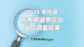 《予告》衆院選・栃木県内5選挙区、比例代表の出口調査　2月8日午後8時…