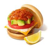 彩り豊かなタコスバーガー