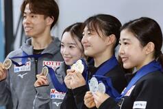 坂本花織をサプライズで祝福