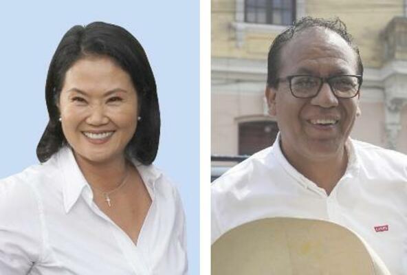 　ケイコ・フジモリ氏、ロベルト・サンチェス氏（ＡＰ＝共同）