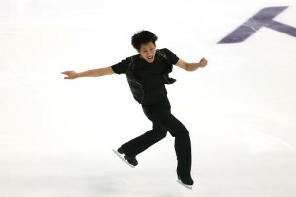 　全米選手権の男子ＳＰで２位につけた樋渡知樹＝８日（ゲッティ＝共同）