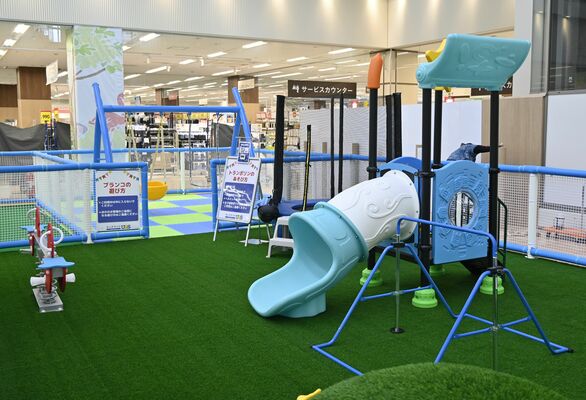 ブランコなど約20種類の遊具がそろう