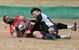 後半36分、トライを決める宇都宮ヴォルツのＣＴＢトゥキリ（左）＝県総合運動公園ラグビー場（チーム提供）