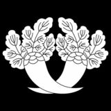 本庄大根 （ほんじょうだいこん）〈植物紋　大根〉