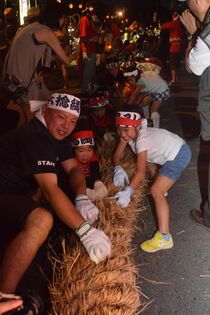 大田原で大捻縄引き