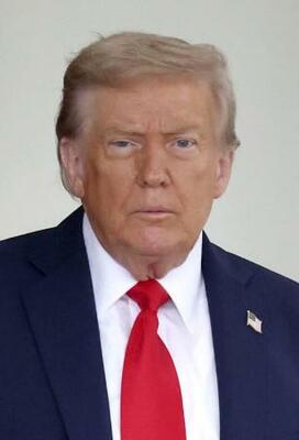 トランプ米大統領(ゲッティ=共同)